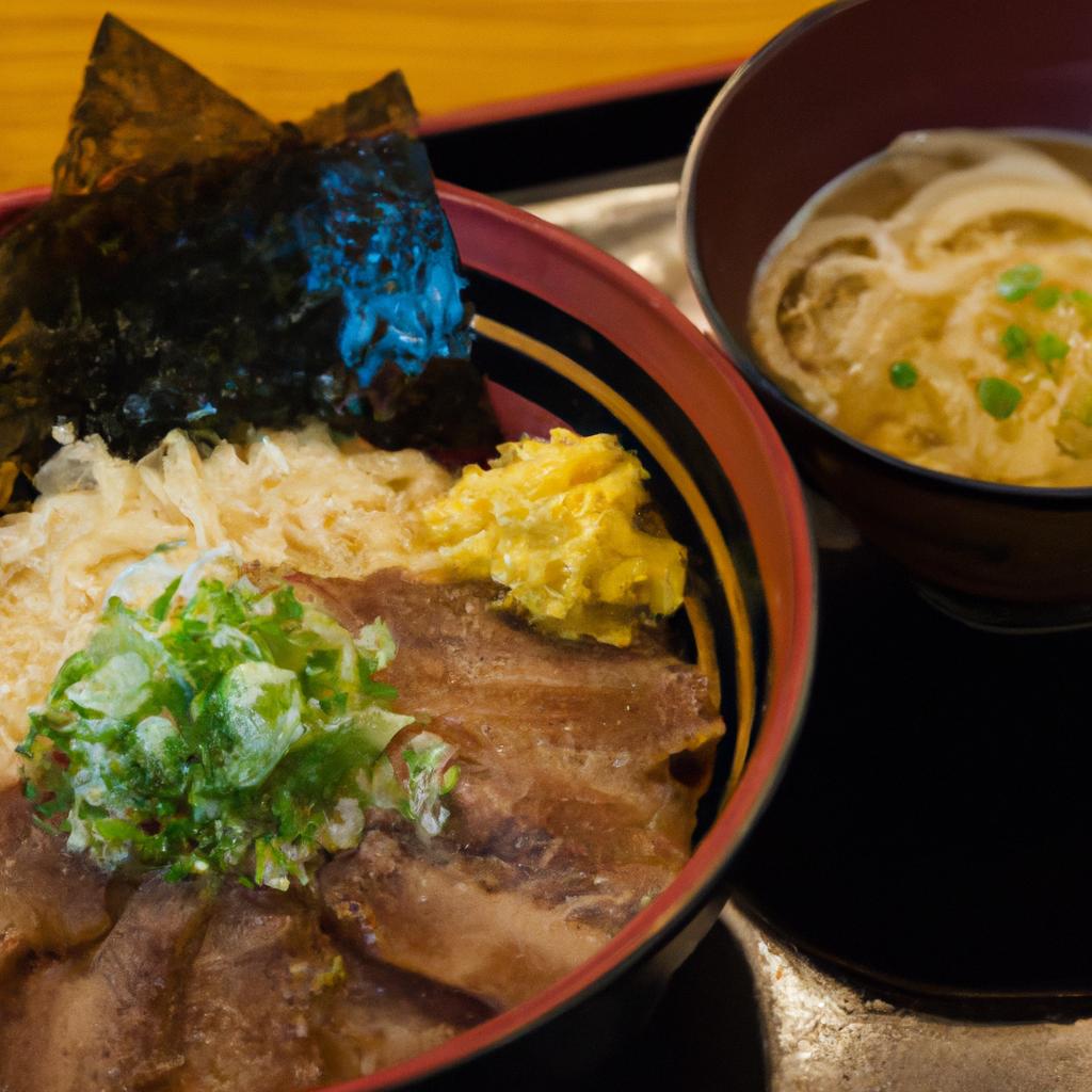 沖縄そばとラフテー丼の絶品メニュー